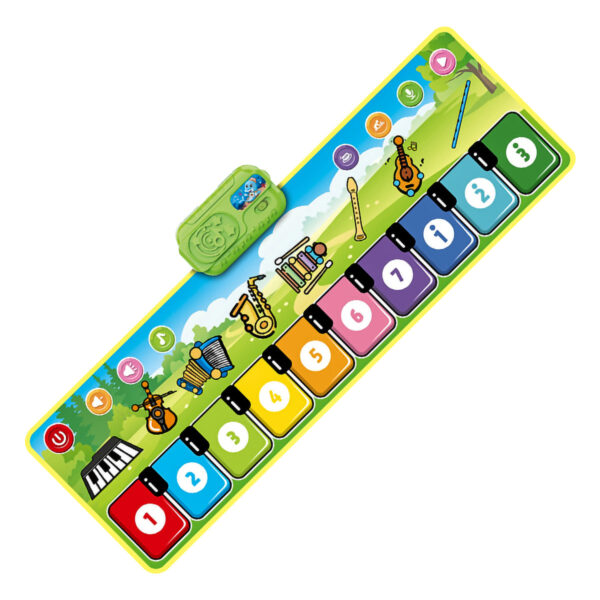 Piano Mat™ - Dansend op Noten - Muziekspeelgoed | Educatief Speelgoed - Afbeelding 1