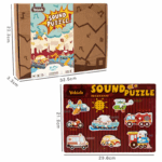 Sound Matching Game™ – Hoor&Ontdek– Educatieve Puzzel Voertuigen | Educatief Speelgoed