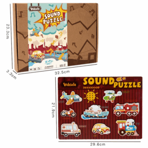 Sound Matching Game™ – Hoor&Ontdek– Educatieve Puzzel Voertuigen | Educatief Speelgoed