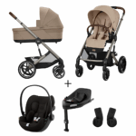 Kinderwagen Cybex Balios S Lux Almond Beige/Beige + Autostoel Cloud G I-Size&Base