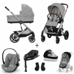 Kinderwagen Cybex Balios S Lux Stone Grey/Mid Grey + Autostoel Cloud G I-Size Plus&Base + Accessoires