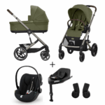 Kinderwagen Cybex Balios S Lux Moss Green/Khaki + Autostoel Cloud G I-Size Plus&Base