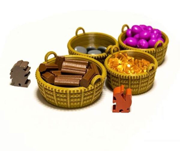 Everdell Compatible Basket Pack - BoardGameSet - Afbeelding 1