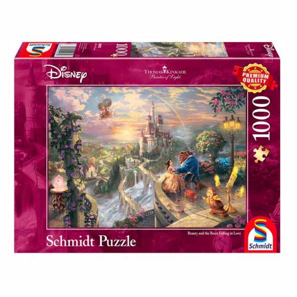 Belle en het Beest worden verliefd (1000) - Schmidt  Legpuzzel - Afbeelding 1