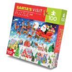 Bezoek van de kerstman (100) - Crocodile Creek  Legpuzzel