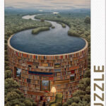 Bibliodam (1000) - Rebo  Legpuzzel