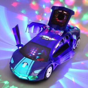 Supercar Toy™ - Bewegend en Lichtgevend - Speelgoedauto Blauw | Educatief Speelgoed