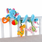 Baby Spiral Toy™ - Autostoel&Kinderwagen Speelgoed Blauwe Olifant | Educatief Speelgoed