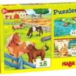 Boerderijdieren (12, 15, 18) - HABA  Legpuzzel