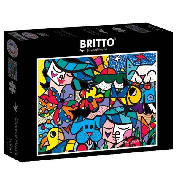 Romero Britto - Britto Garden (1000) - Bluebird Puzzle  Legpuzzel - Afbeelding 1