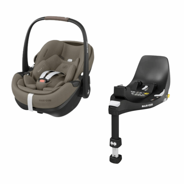 Autostoel Maxi-Cosi Pebble 360 Pro2 Twillic Truffle + Isofixbase Maxi-Cosi FamilyFix 360° - Afbeelding 1