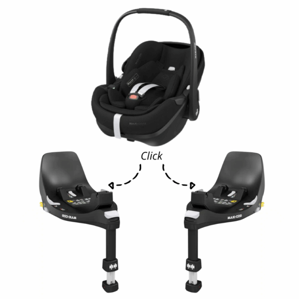 Set | Autostoel Maxi-Cosi Pebble 360 Pro2 Twillic Black met 2 x Isofixbase Maxi-Cosi FamilyFix 360° - Afbeelding 1