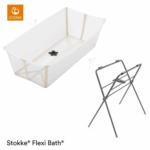 Set | Stokke® Flexi Bath® Sandy Beige met Badstandaard