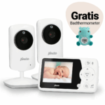 SET | Babyfoon Alecto DVM-64 + Uitbreidingscamera met Gratis Badthermometer