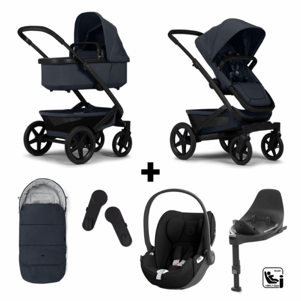Kinderwagen Joolz Geo³ Dark Navy Blue + Autostoel Cloud T, Base&Accessoires - Afbeelding 1