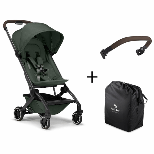 Buggy Joolz Aer +Plus Forest Green + Veiligheidsbeugel en Reistas - Afbeelding 1