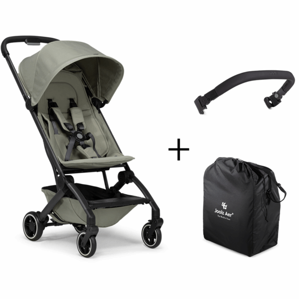 Buggy Joolz Aer +Plus Sage Green + Veiligheidsbeugel en Reistas - Afbeelding 1