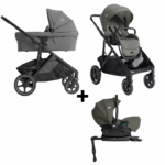 Kinderwagen Joie Signature Versiti Evergreen met Autostoel i-Level I-Size Evergreen&Base