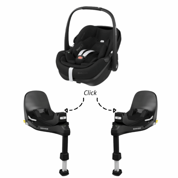 Set | Autostoel Maxi-Cosi Pebble 360 Pro2 Twillic Black met 2 x Isofixbase Maxi-Cosi Familyfix Pro 360 Slidetech - Afbeelding 1