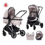 Kinderwagen Chipolino Aura 2-in-1 Tiramisu + Autostoel Chipolino Aura Tiramisu