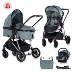 Kinderwagen Chipolino Aura Basil + Autostoel Chipolino Aura Basil Met Base
