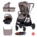 Kinderwagen Chipolino Marbella 3-in-1 Tiramisu + Isofix Base
