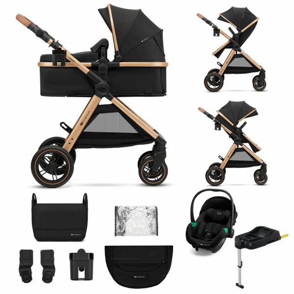 Kinderwagen Kinderkraft Esme 3-in-1 incl. Autostoel Pure Black&Base - Afbeelding 1