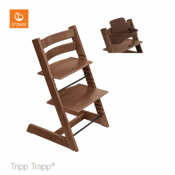 Kinderstoel Stokke® Tripp Trapp® Warm Brown met Babyset - Afbeelding 1
