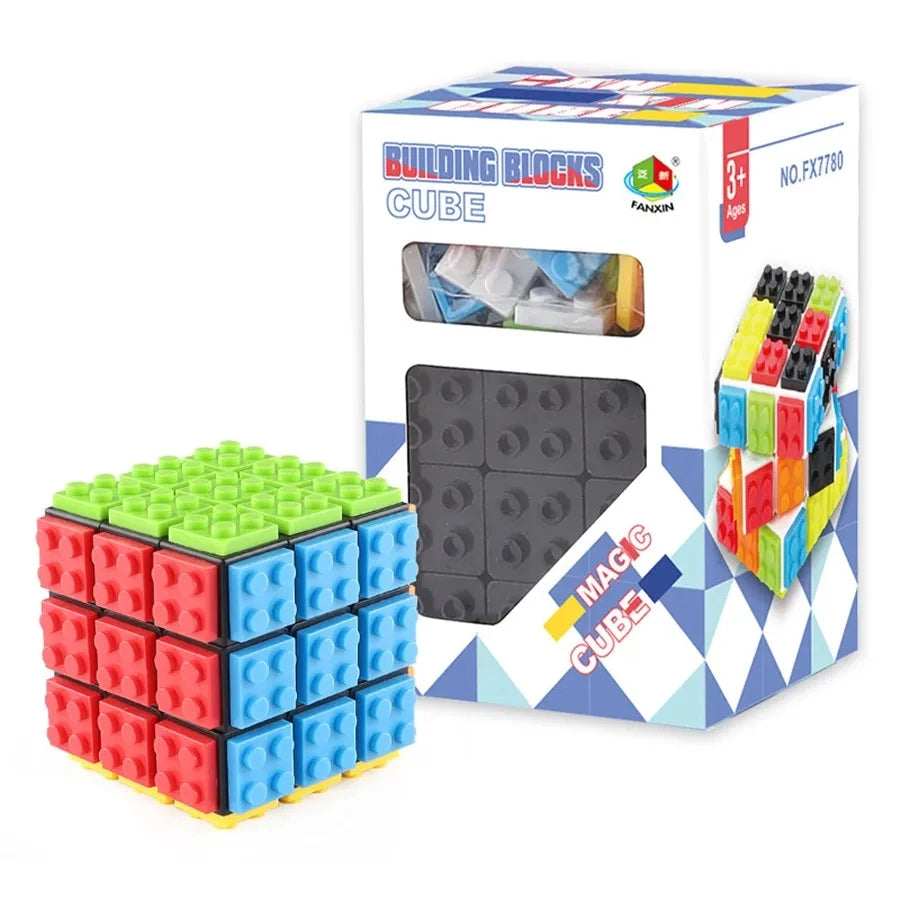 building_block_black Magic Cube Puzzle™ - Draai, Verwonder&Los op - Puzzel Bouwblok Zwart | Educatief Speelgoed - Afbeelding 1