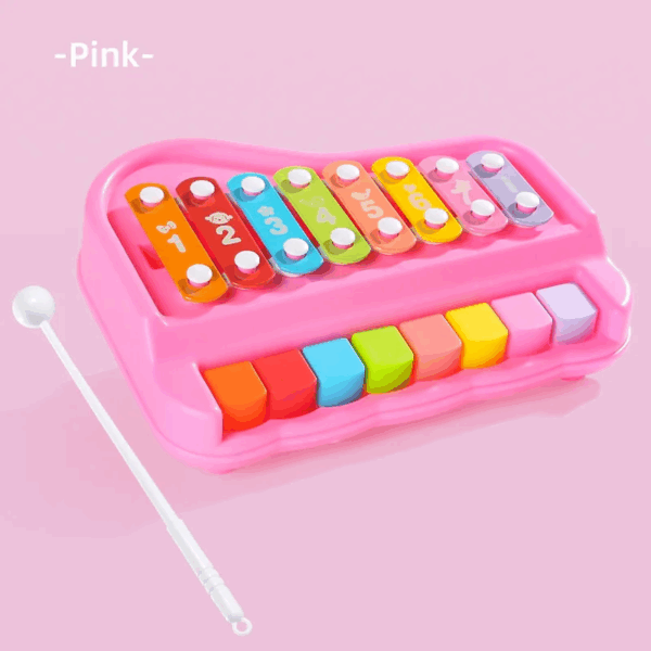 Tiny Tunes Set™ – Klankrijke Pret – Xylofoon&Piano voor kinderen Roze | Educatief Speelgoed - Afbeelding 1