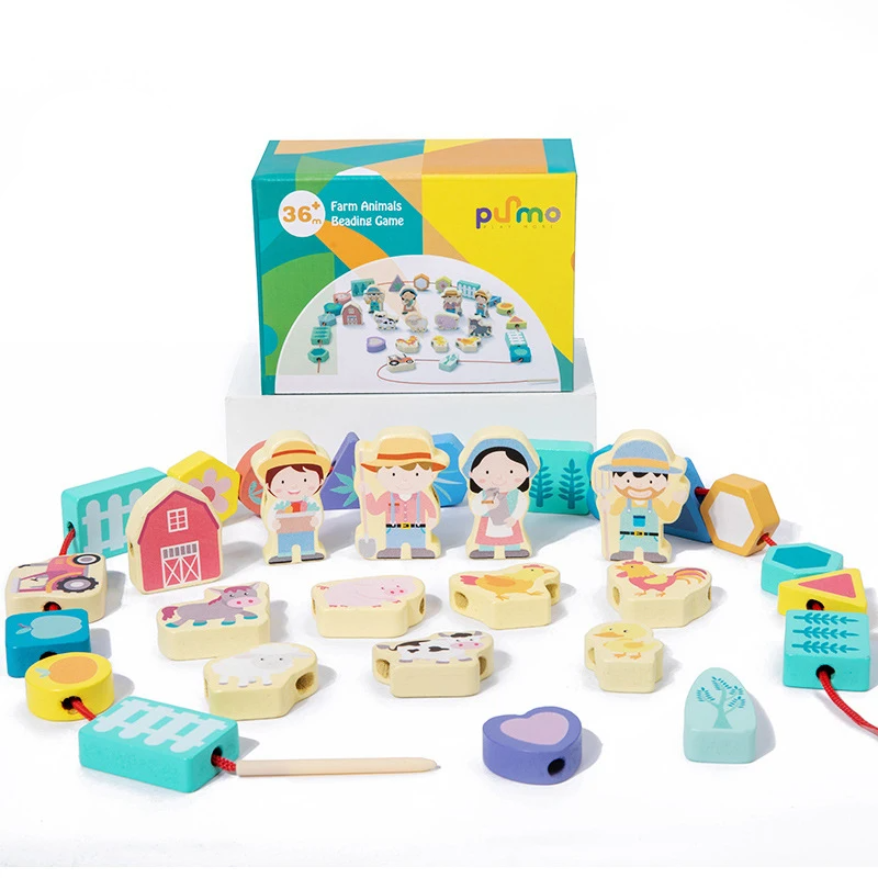 c_1118759e-ff87-4225-ba00-c9527443507c Lace&Thread™ – Stapel&Rijg Spel–  Kralen Rijgen Mensen | Educatief Speelgoed - Afbeelding 1