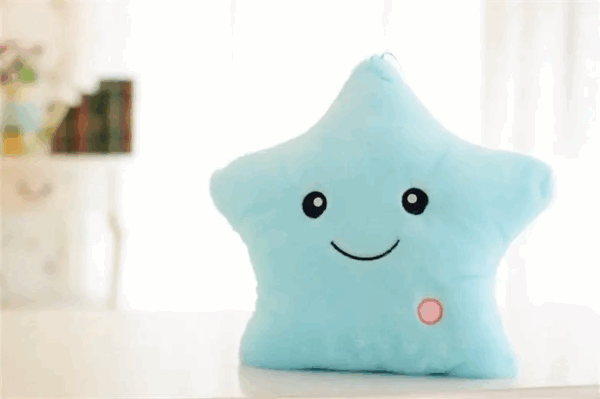 Glow Star Pillow™ – Sterrenpret in bed – Lichtgevend Knuffel kussen Blauwe Ster | Educatief Speelgoed - Afbeelding 1