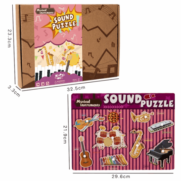 Sound Matching Game™ – Hoor&Ontdek– Educatieve Puzzel Muziekinstrumenten | Educatief Speelgoed - Afbeelding 1