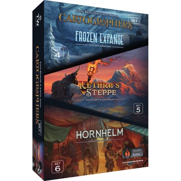 Cartographers: Mappacks 2 (bevat pack 4, 5 en 6) (NL) - Intrafin Games Partyspel - Afbeelding 1