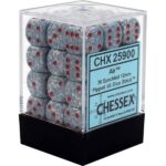 Gespikkelde 6-zijdige dobbelstenen 12mm AIR (36 dobbelstenen) - Chessex