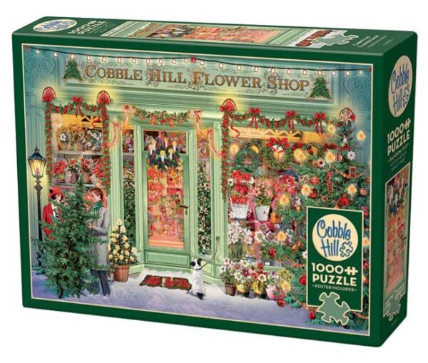 Christmas Flower Shop (1000) - Cobble Hill  Legpuzzel - Afbeelding 1
