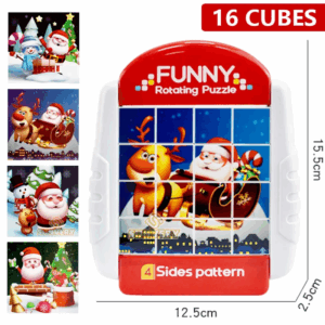 Twisty Puzzle™ - Eindeloos Puzzelplezier - Draaipuzzel Kerst 16 vlakjes | Educatief Speelgoed