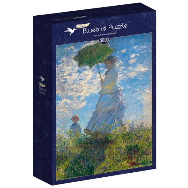 Claude Monet - Woman with a Parasol (3000) - Bluebird Puzzle  Legpuzzel - Afbeelding 1