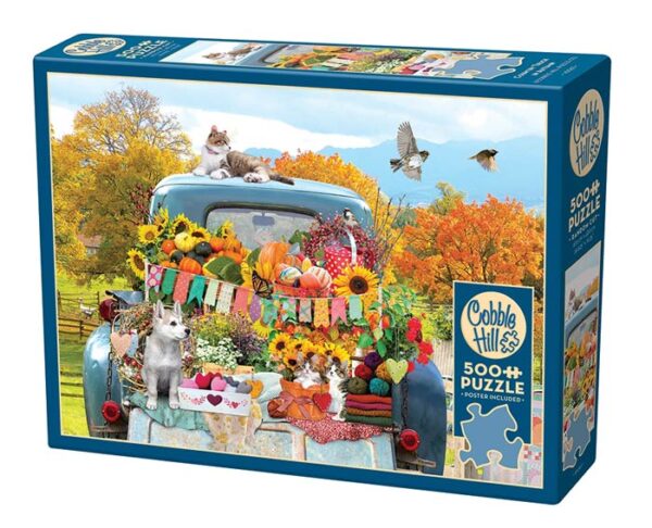 Country Truck in Autumn (500) - Cobble Hill  Legpuzzel - Afbeelding 1