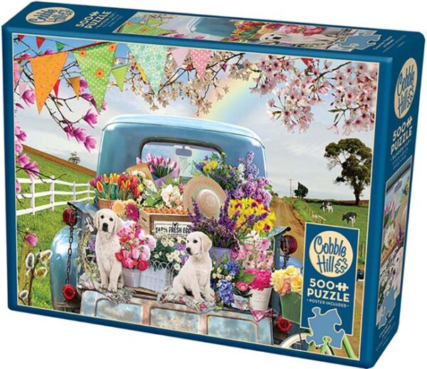 Country Truck in Spring (500) - Cobble Hill  Legpuzzel - Afbeelding 1