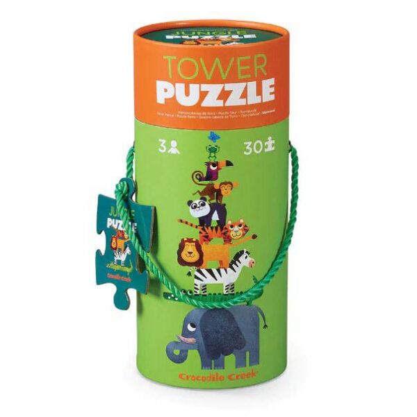 Toren Puzzel Jungle (30) - Crocodile Creek  Legpuzzel|Legpuzzel - grote stukken - Afbeelding 1