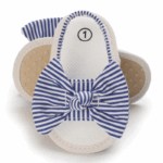 Mini Fashion™ - Lieflijk&Licht - Baby Sandalen Blauw Gestreept / 3 (12-18 maanden) | Educatief Speelgoed