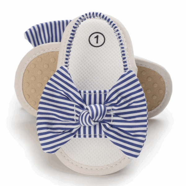 Mini Fashion™ - Lieflijk&Licht - Baby Sandalen Blauw Gestreept / 3 (12-18 maanden) | Educatief Speelgoed - Afbeelding 1