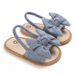 Mini Fashion™ - Lieflijk&Licht - Baby Sandalen Donker Blauw / 1 (0-6 maanden) | Educatief Speelgoed