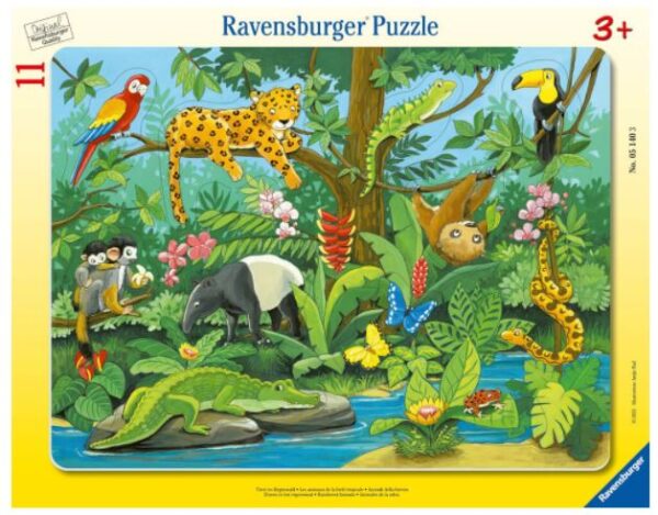 Dieren in het regenwoud (11) - Ravensburger  Inlegpuzzel - Afbeelding 1