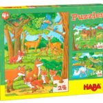 Dierenfamilies (3x 24) - HABA  Legpuzzel