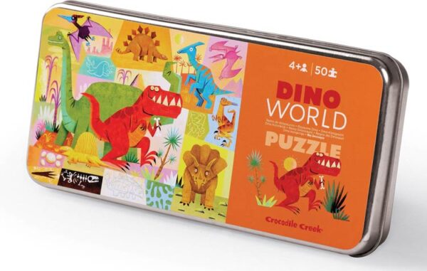 Dino Koninkrijk (50) blikken doosje - Crocodile Creek  Legpuzzel - Afbeelding 1