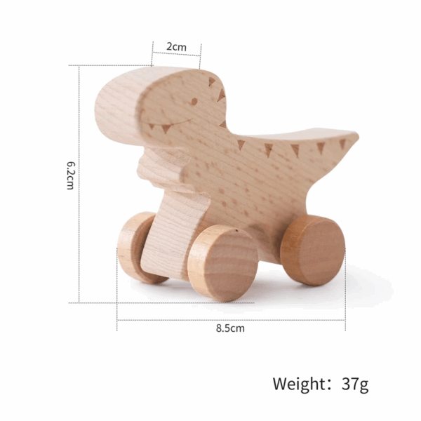 Woods™ - Dino op Wielen! - Speelgoed Dino Auto Tyrannosaurus Rex | Educatief Speelgoed - Afbeelding 1