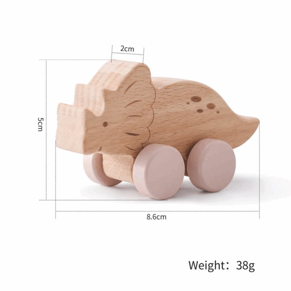 Woods™ - Dino op Wielen! - Speelgoed Dino Auto Stegosaurus | Educatief Speelgoed - Afbeelding 1
