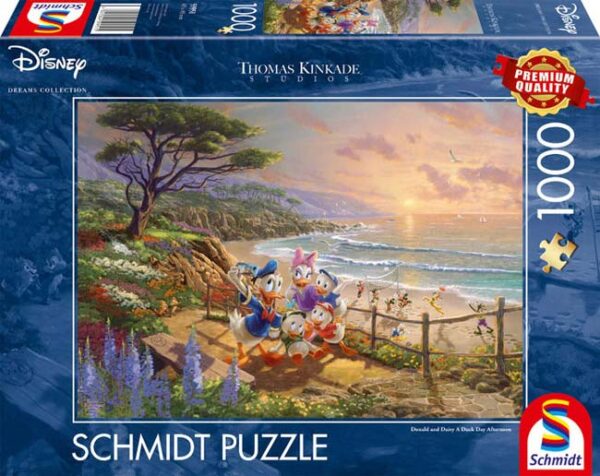 Donald Duck & Katrien (1000) - Schmidt  Legpuzzel - Afbeelding 1